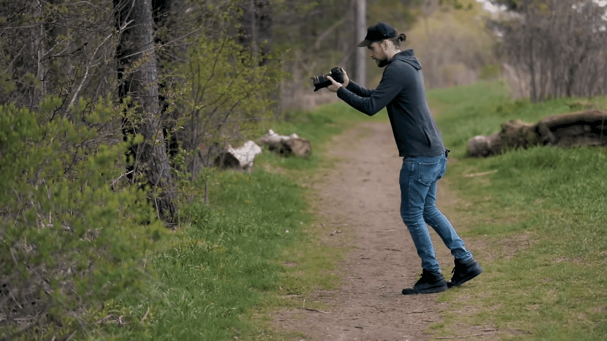 Man incorporating steady movements to have the best photography results