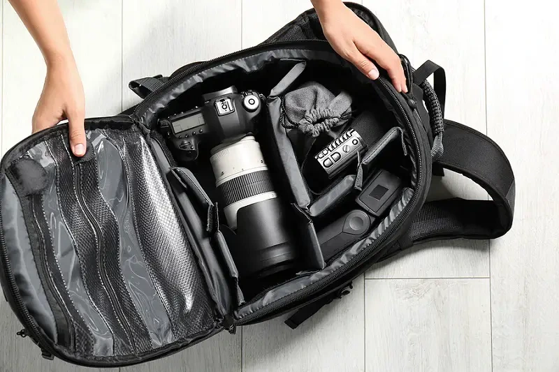 Camera gear in your carry-on bag