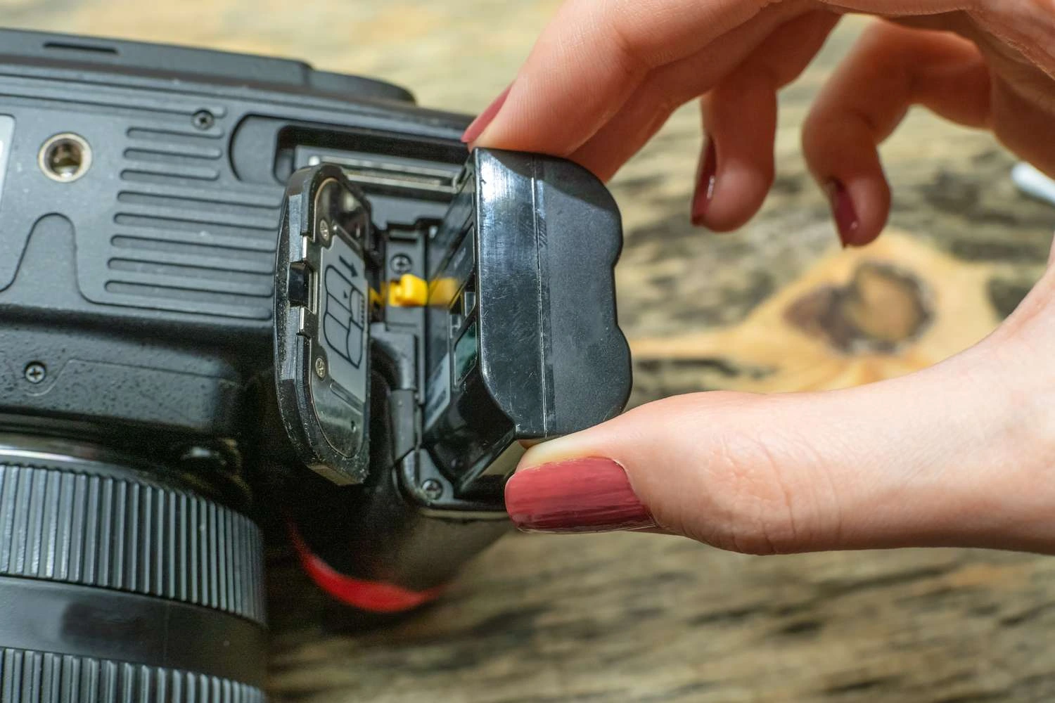 Keep camera batteries separate and away from each other